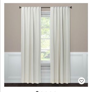 (2) Linen look blackout curtains from Target
